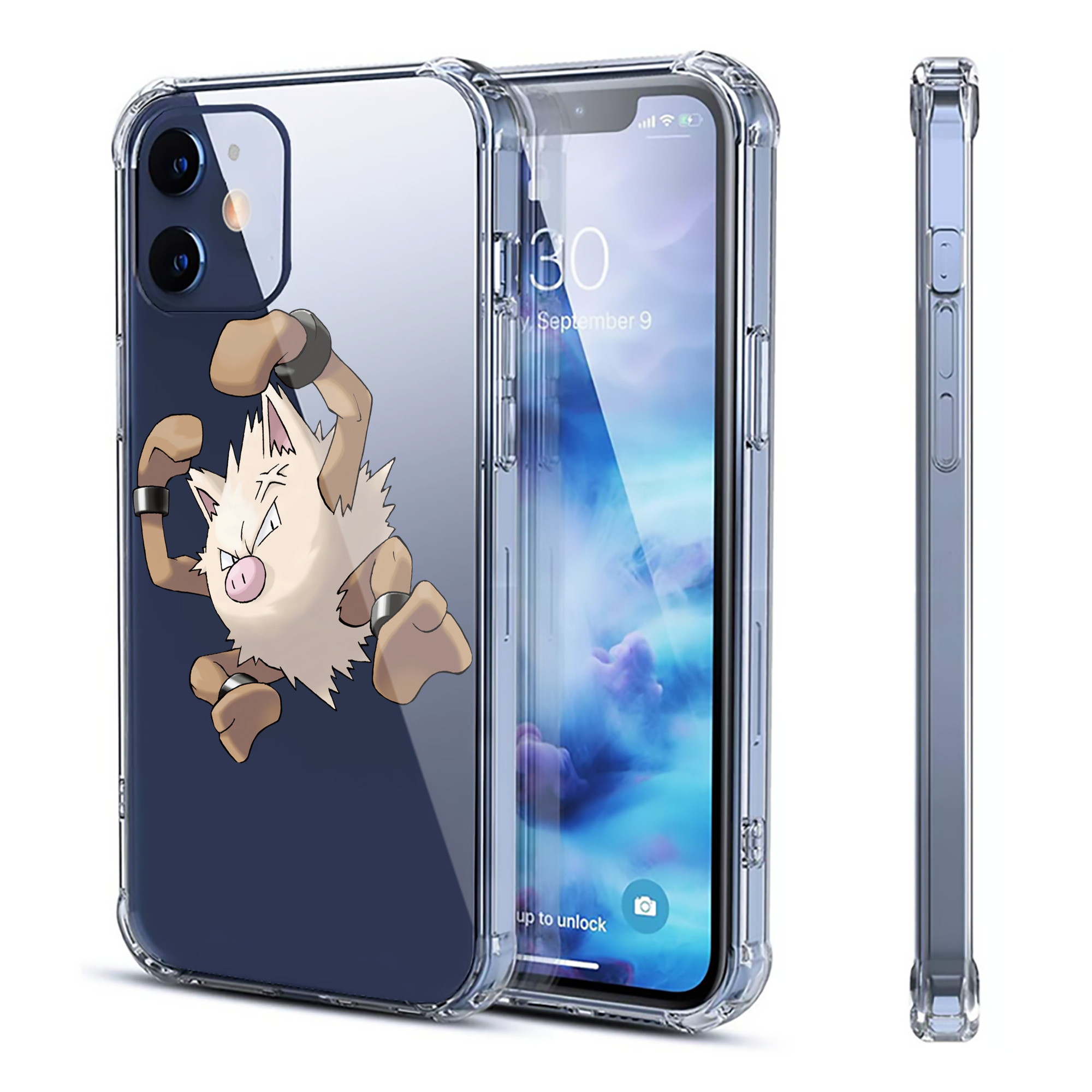 （画像用） ポケットモンスター Pokémon 【iPhone 12シリーズ対応】透明スマホケース（クリアソフトケース）